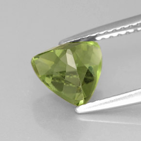 1.61캐럿 천연 그린 아파타이트, 트릴리언, 7.4×7.1 mm, VS