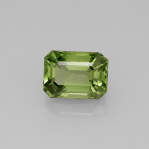 1.81캐럿 천연 그린 아파타이트, 에메랄드 컷, 7.9×5.8 mm, VS