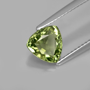 1.44캐럿 천연 그린 아파타이트, 트릴리언, 7.1×7 mm, VS