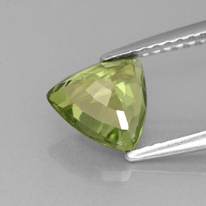 1.30캐럿 천연 그린 아파타이트, 트릴리언, 7.3×7.1 mm, VVS-VS