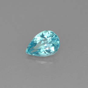0.83캐럿 천연 라이트 블루 아파타이트, 배 모양, 7.1×5 mm, VS