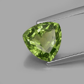 1.99캐럿 천연 그린 아파타이트, 트릴리언, 8.1×8.1 mm, VS
