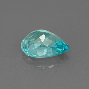 1.17캐럿 천연 라이트 블루 아파타이트, 배 모양, 8.1×6 mm, VS