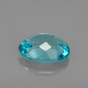 1.19캐럿 천연 라이트 블루 아파타이트, 타원형 컷, 7.9×6.1 mm, VS