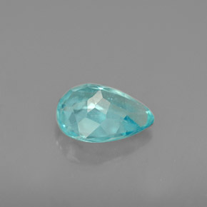 1.12캐럿 천연 라이트 블루 아파타이트, 배 모양, 7.8×5.8 mm, VS