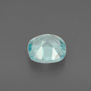 1.00캐럿 천연 라이트 블루 아파타이트, 쿠션 컷, 6.2×6.2 mm, VS