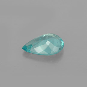 0.97캐럿 천연 라이트 블루 아파타이트, 배 모양, 8.2×6 mm, VS-SI
