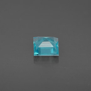 0.68캐럿 천연 라이트 블루 아파타이트, 스퀘어, 4.9×4.9 mm, VS