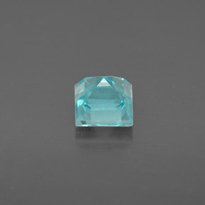 0.77캐럿 천연 라이트 블루 아파타이트, 스퀘어, 4.9×4.8 mm, VS