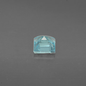 0.63캐럿 천연 라이트 블루 아파타이트, 스퀘어, 4.8×4.8 mm, VS