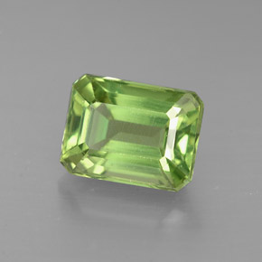 1.97캐럿 천연 그린 아파타이트, 에메랄드 컷, 8×6 mm, VS