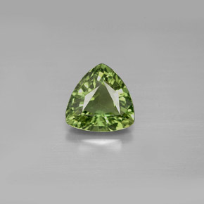 1.55캐럿 천연 그린 아파타이트, 트릴리언, 7.6×7.5 mm, VS