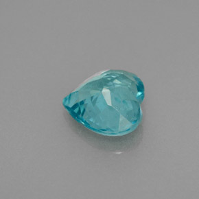 1.05캐럿 천연 라이트 블루 아파타이트, 하트 모양, 6.8×6.5 mm, VS-SI