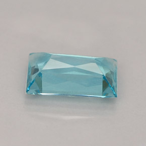 1.19캐럿 천연 라이트 블루 아파타이트, 바게트, 7.9×5 mm, VS
