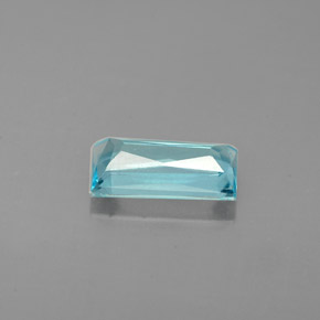 0.87캐럿 천연 라이트 블루 아파타이트, 바게트, 8×4.1 mm, VS