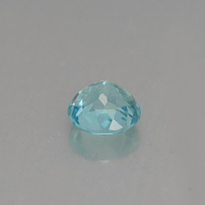 0.66캐럿 천연 라이트 블루 아파타이트, 라운드 컷, 5.21 mm, VS