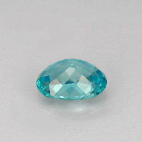 1.13캐럿 천연 라이트 블루 아파타이트, 타원형 컷, 7.5×5.7 mm, VS