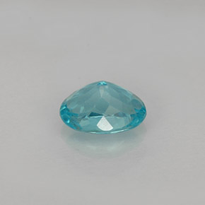0.88캐럿 천연 라이트 블루 아파타이트, 타원형 컷, 6.9×5 mm, VS