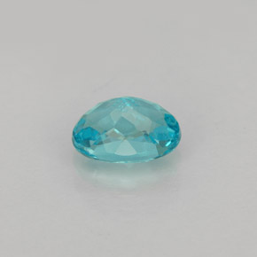 0.95캐럿 천연 라이트 블루 아파타이트, 타원형 컷, 6.9×4.9 mm, VS