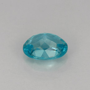 0.95캐럿 천연 라이트 블루 아파타이트, 타원형 컷, 7.1×5.1 mm, VS