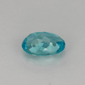 0.88캐럿 천연 라이트 블루 아파타이트, 타원형 컷, 7.1×5.1 mm, VS