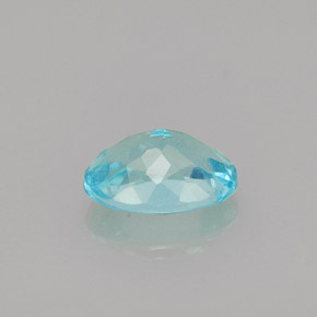 0.85캐럿 천연 라이트 블루 아파타이트, 타원형 컷, 6.9×5.1 mm, VS