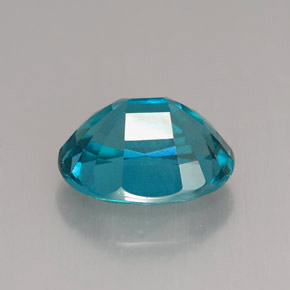 3.24캐럿 천연 라이트 블루 아파타이트, 타원형 컷, 10.2×8.1 mm, VVS-VS
