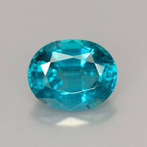 2.94캐럿 천연 라이트 블루 아파타이트, 타원형 컷, 9.9×8 mm, VS