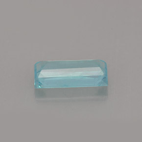 1.08캐럿 천연 라이트 블루 아파타이트, 바게트, 8.7×4.3 mm, VS