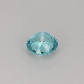 0.63캐럿 천연 라이트 블루 아파타이트, 라운드 컷, 5.39 mm, VS-SI
