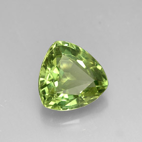 1.30캐럿 천연 그린 아파타이트, 트릴리언, 7.1×7.1 mm, VVS-VS