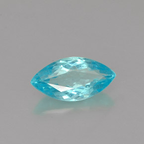 0.82캐럿 천연 라이트 블루 아파타이트, 마퀴즈, 8.8×4.5 mm, VS