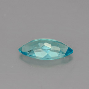 0.79캐럿 천연 라이트 블루 아파타이트, 마퀴즈, 9×4.6 mm, VS