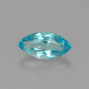 0.65캐럿 천연 라이트 블루 아파타이트, 마퀴즈, 8.1×4 mm, VS