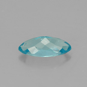 0.65캐럿 천연 라이트 블루 아파타이트, 마퀴즈, 8.1×4 mm, VS