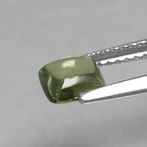 0.72캐럿 천연 그린 아파타이트, 바게트, 5.5×5.3 mm, 투명한