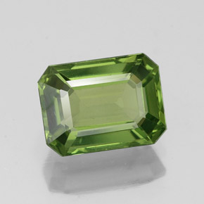 1.73캐럿 천연 그린 아파타이트, 에메랄드 컷, 8×6 mm, VS
