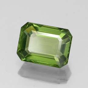 1.73캐럿 천연 그린 아파타이트, 에메랄드 컷, 8×6 mm, VS