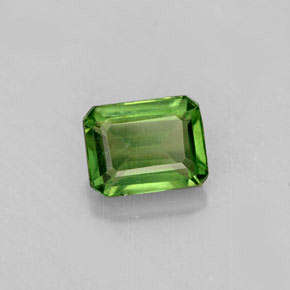 1.58캐럿 천연 그린 아파타이트, 에메랄드 컷, 7.5×5.8 mm, VS