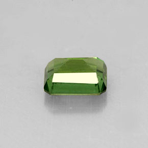 1.58캐럿 천연 그린 아파타이트, 에메랄드 컷, 7.5×5.8 mm, VS