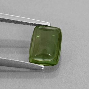1.21캐럿 천연 그린 아파타이트, 쿠션 컷, 7.9×5.8 mm, 투명한