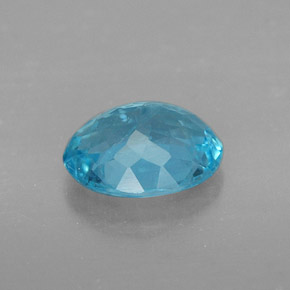1.56캐럿 천연 라이트 블루 아파타이트, 타원형 컷, 8.4×6.8 mm, SI