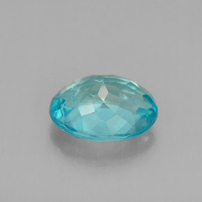 1.20캐럿 천연 라이트 블루 아파타이트, 타원형 컷, 7.7×5.8 mm, VS