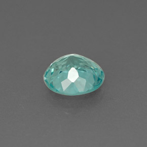 0.75캐럿 천연 라이트 블루 아파타이트, 라운드 컷, 5.81 mm, VVS-VS