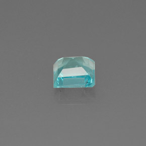 0.59캐럿 천연 라이트 블루 아파타이트, 스퀘어, 4.7×4.7 mm, VVS-VS