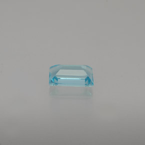 0.48캐럿 천연 라이트 블루 아파타이트, 바게트, 5.6×3.6 mm, VVS-VS