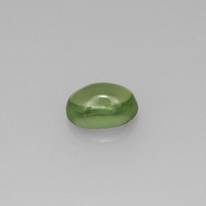 0.63캐럿 천연 그린 아파타이트, 타원형 컷, 5.9×4.1 mm, 투명한