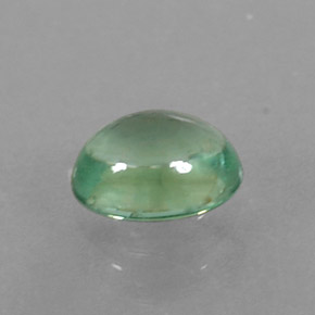 0.33캐럿 천연 라이트 그린 아파타이트, 타원형 컷, 4.8×3.7 mm, 투명한