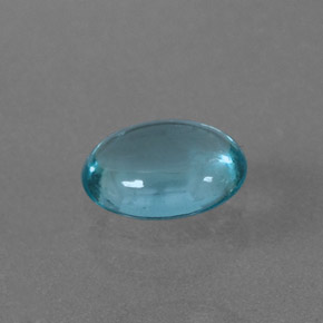 0.56캐럿 천연 라이트 블루 아파타이트, 타원형 컷, 6.2×4.8 mm, 투명한