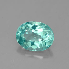 1.54캐럿 천연 그린 아파타이트, 타원형 컷, 8.3×6.4 mm, VS